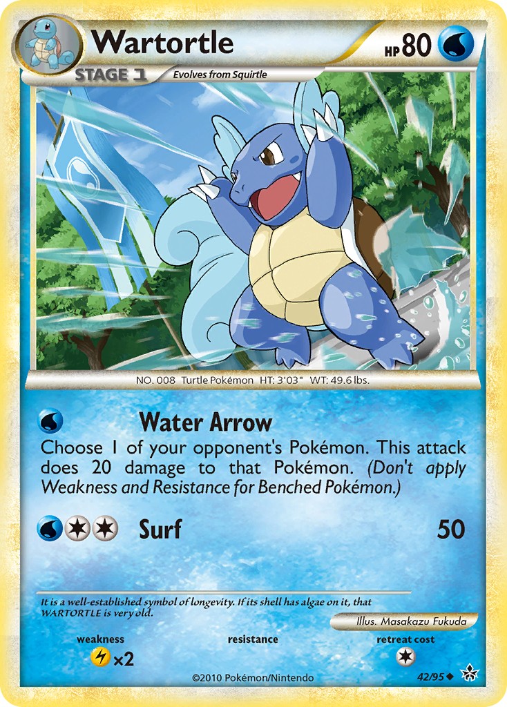 Unleashed Wartortle #42/95