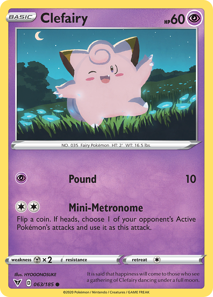 Vivid Voltage Clefairy #63/185