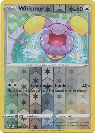 Vivid Voltage Whismur #135/185 reverse holo