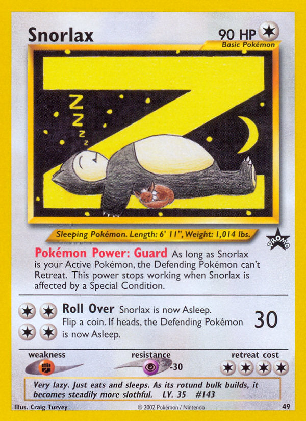 WOTC Promo Snorlax #49