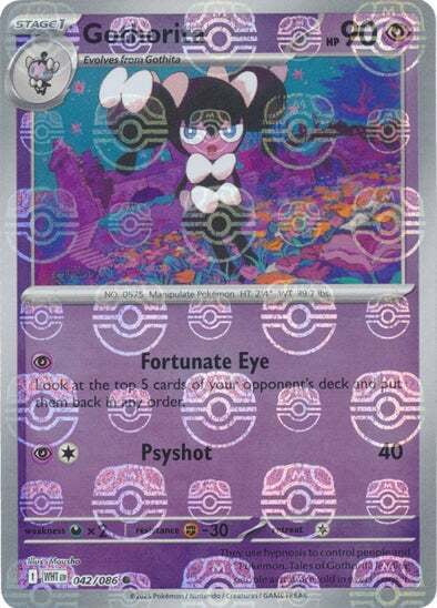 White Flare Gothorita #42/86 Masterball Holo