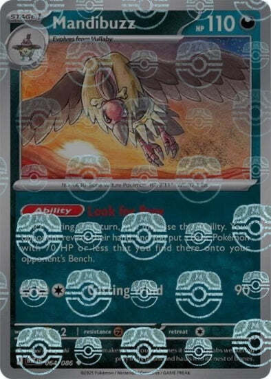 White Flare Mandibuzz #64/86 Masterball Holo