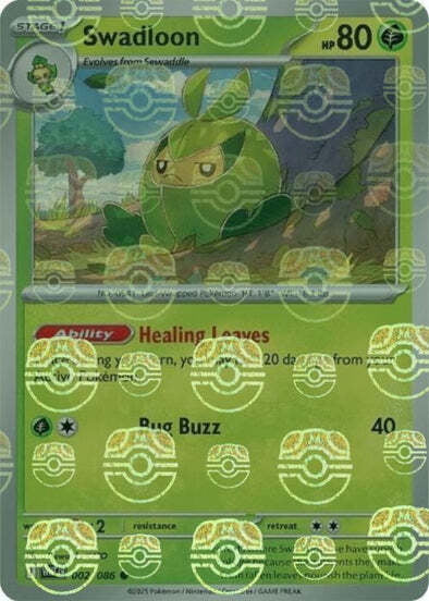 White Flare Swadloon #2/86 Masterball Holo