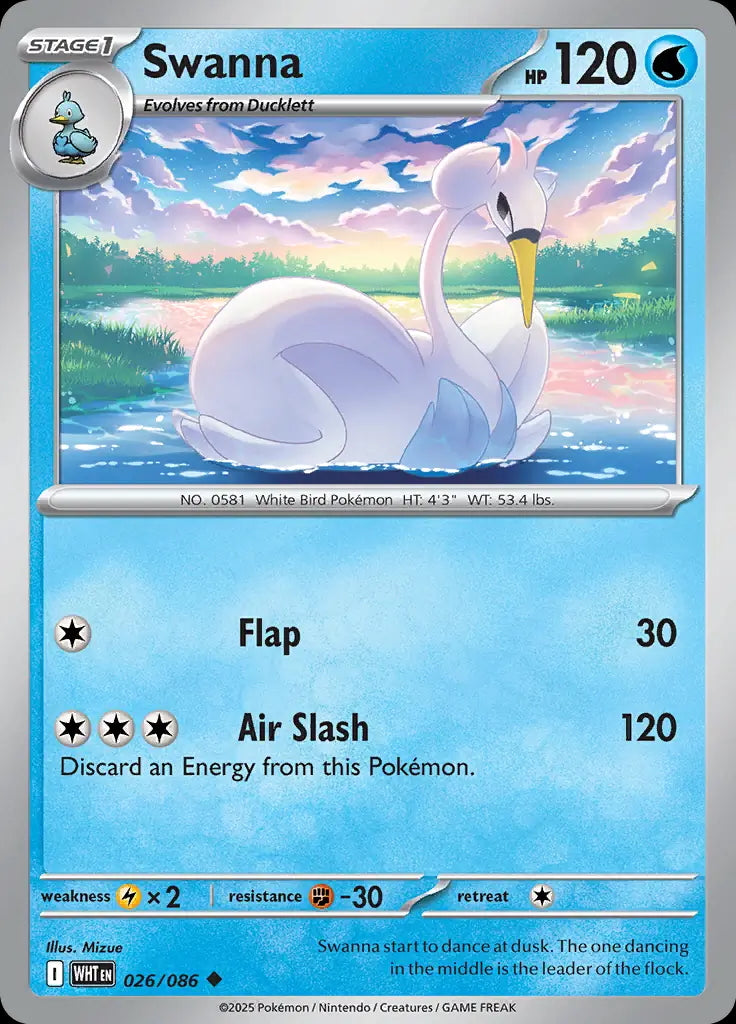 White Flare Swanna #26/86
