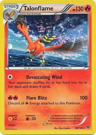 XY Talonflame #28/146 Cosmos Holo