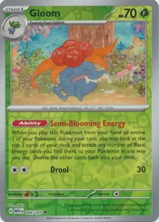 151 Set Gloom #44/165 reverse holo