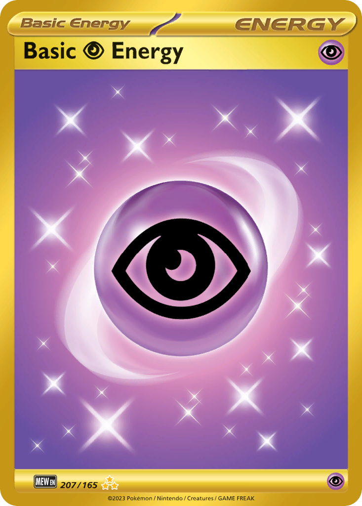 151 Set Gold Psychic Energy #207/165