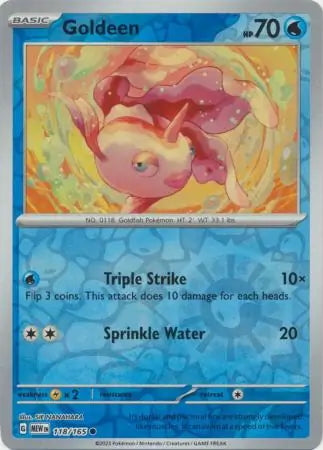 151 Set Goldeen #118/165 reverse holo