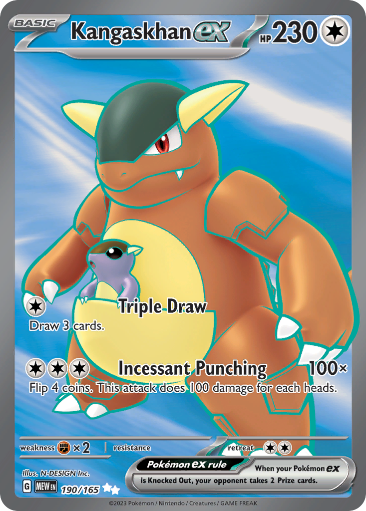 151 Set Kangaskhan EX #190/165