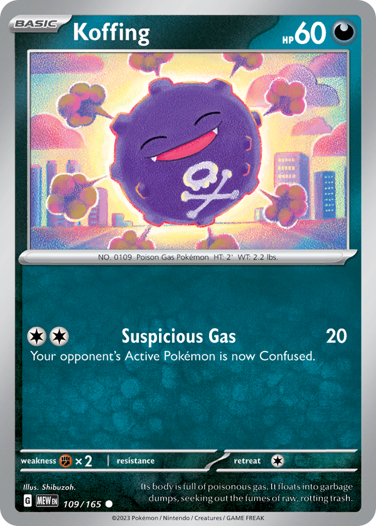 151 Set Koffing #109/165