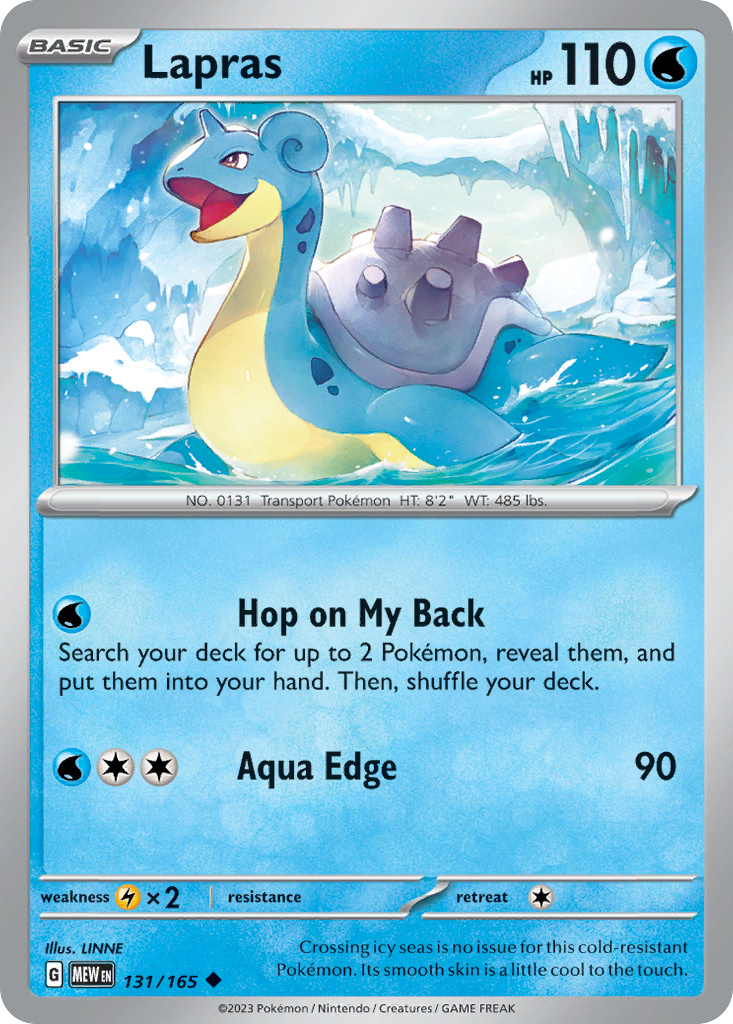 151 Set Lapras #131/165