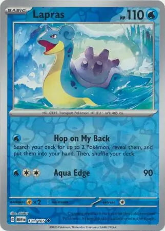 151 Set Lapras #131/165 reverse holo
