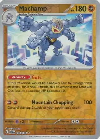 151 Set Machamp #68/165 reverse holo