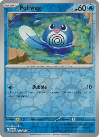 151 Set Poliwag #60/165 reverse holo