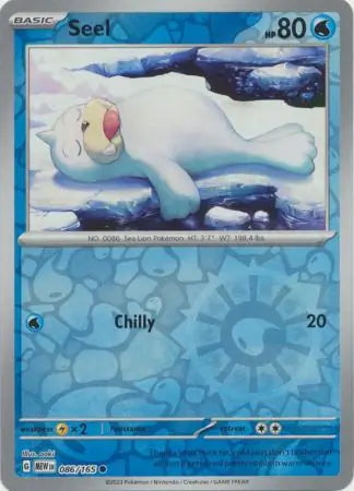 151 Set Seel #86/165 reverse holo