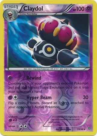 Ancient Origins Claydol #33/98 reverse holo