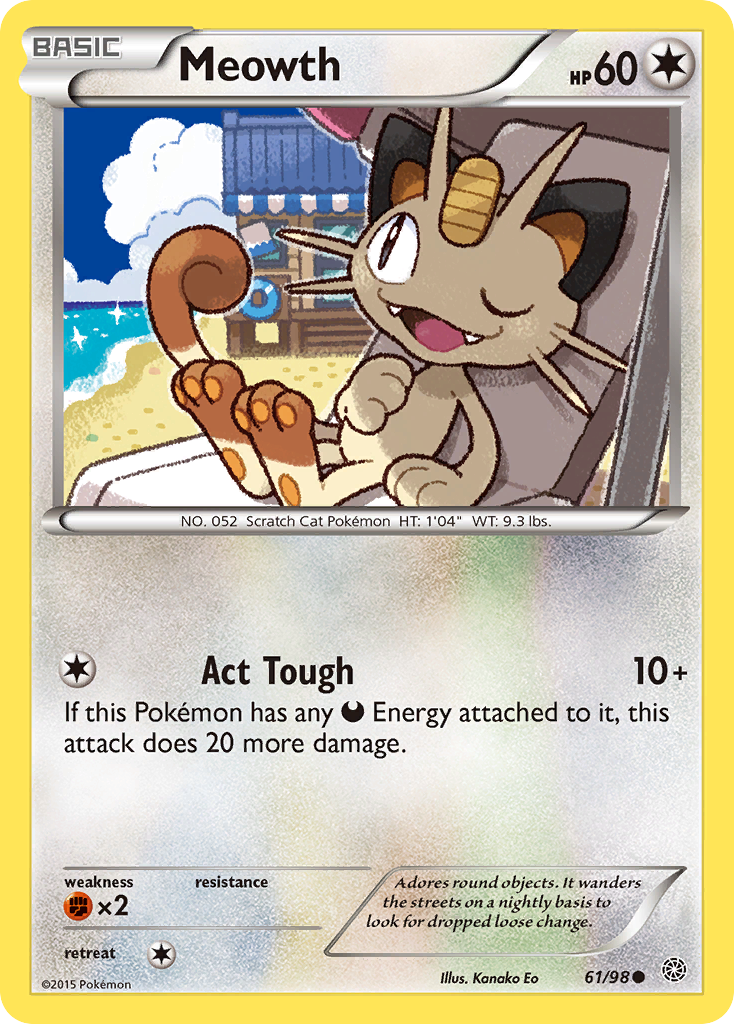 Ancient Origins Meowth #61/98