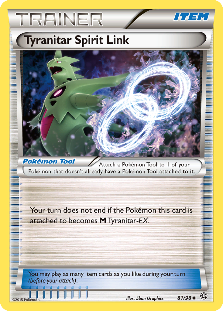 Ancient Origins Tyranitar Spirit Link #81/98