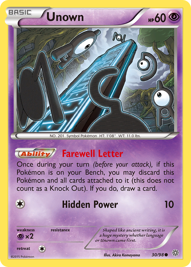 Ancient Origins Unown #30/98