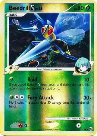 Arceus Set Beedrill G #53/99 reverse holo