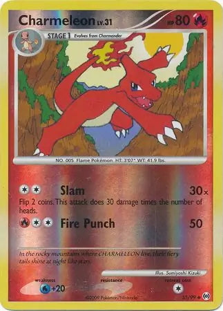 Arceus Set Charmeleon #35/99 reverse holo