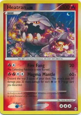 Arceus Set Heatran #3/99 reverse holo