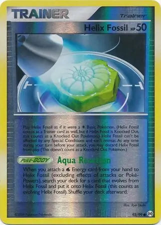 Arceus Set Helix Fossil #93/99 reverse holo