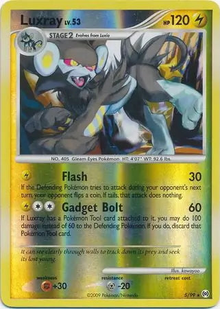 Arceus Set Luxray #5/99 reverse holo