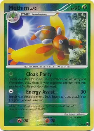 Arceus Set Mothim #6/99 reverse holo