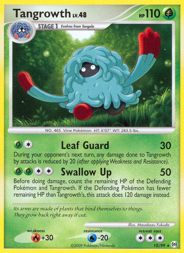Arceus Set Non - Holo Tangrowth #10/99