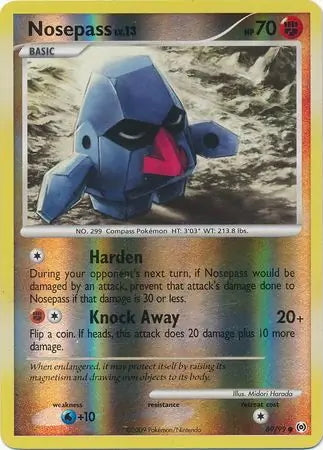 Arceus Set Nosepass #69/99 reverse holo