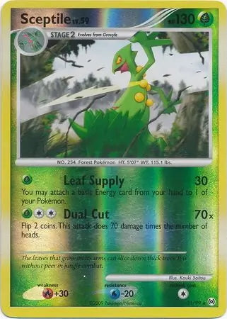 Arceus Set Sceptile #31/99 reverse holo