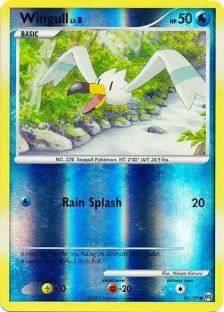 Arceus Set Wingull #81/99 reverse holo