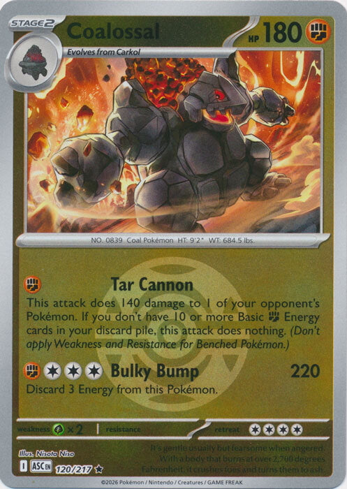 Ascended Heroes Coalossal #120/217 Pokeball Reverse Holo