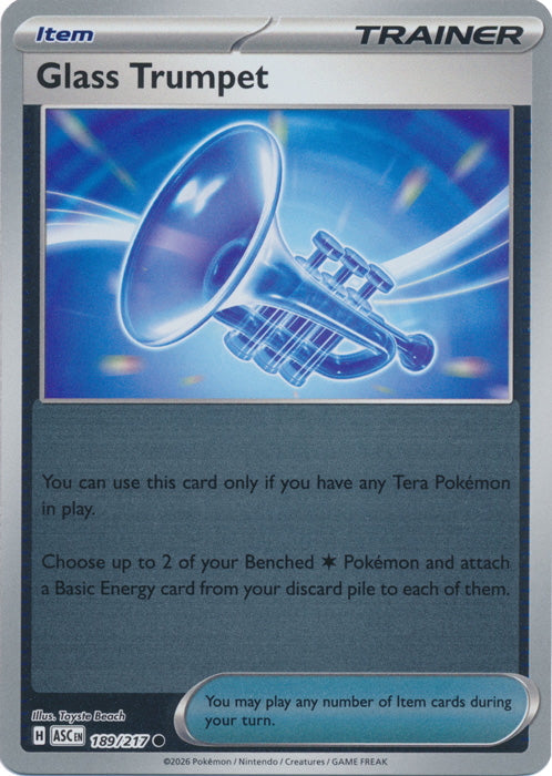 Ascended Heroes Glass Trumpet #189/217 Reverse Holo