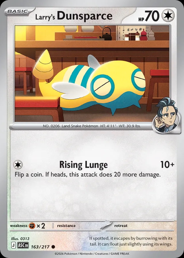Ascended Heroes Larry’s Dunsparce #163/217