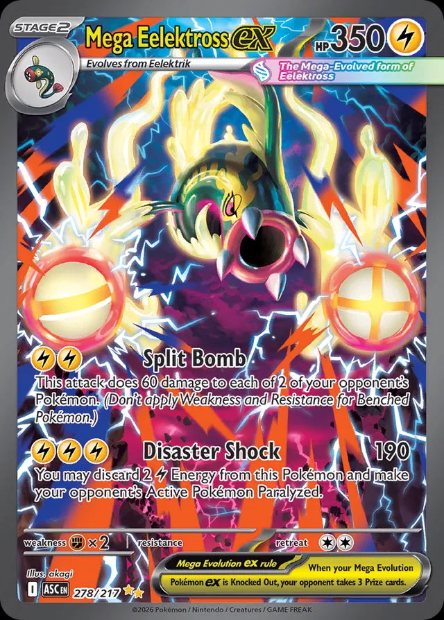 Ascended Heroes Mega Eelektross ex #278/217