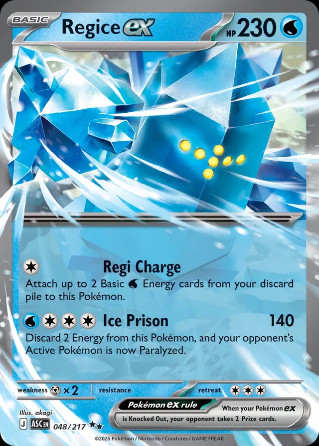 Ascended Heroes Regice ex #048/217