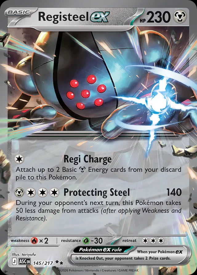 Ascended Heroes Registeel ex #145/217