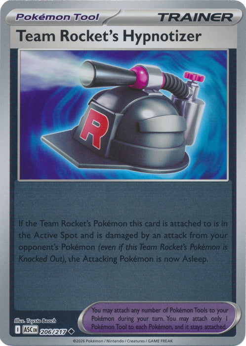 Ascended Heroes Team Rocket’s Hypnotizer #206/217 Reverse Holo
