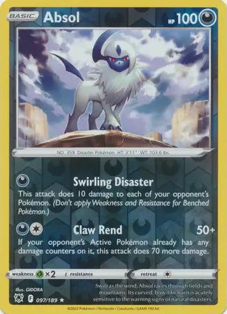 Astral Radiance Absol #97/189 reverse holo