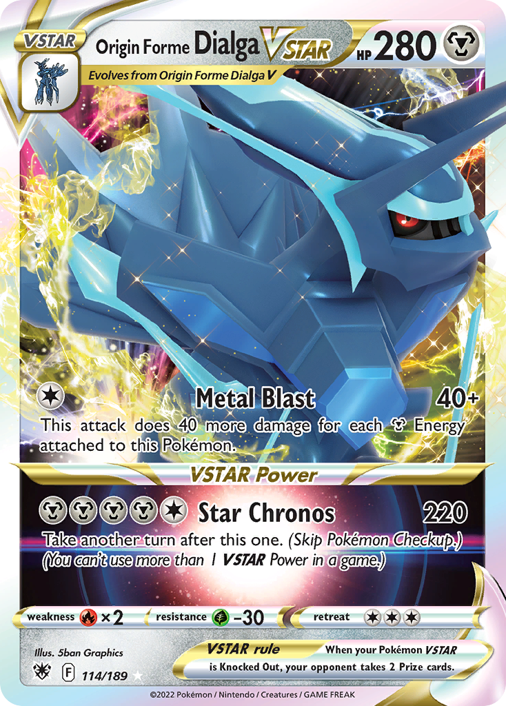 Astral Radiance Origin Forme Dialga VSTAR #114/189