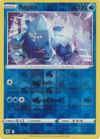 Astral Radiance Regice #37/189 reverse holo