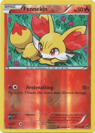 BREAKthrough Fennekin #25/162 reverse holo