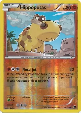 BREAKthrough Hippopotas #83/162 reverse holo