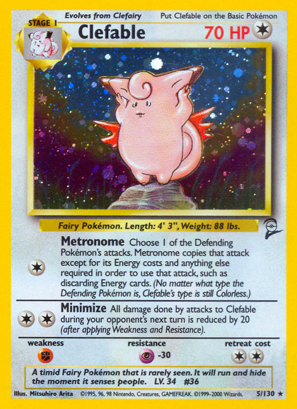 Base Set 2 Holo Clefeble #5/130