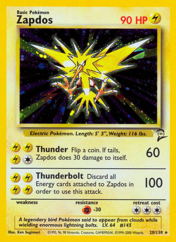 Base Set 2 Holo Zapdos #20/130