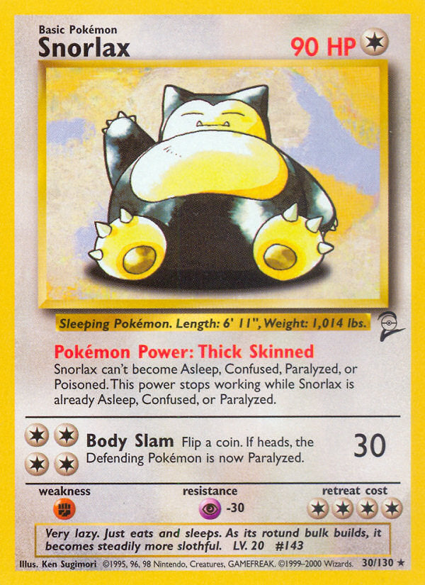 Base Set 2 Snorlax #30/130