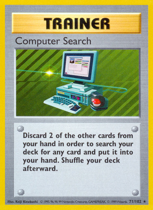 Base set Computer search #71/102 shadowless