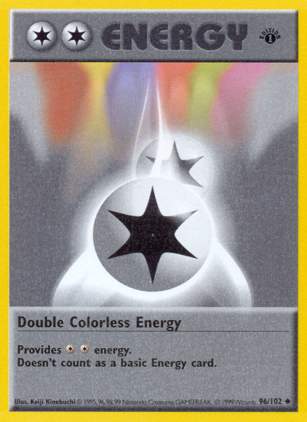 Base set Double Colorless Energy #96/102 first edition